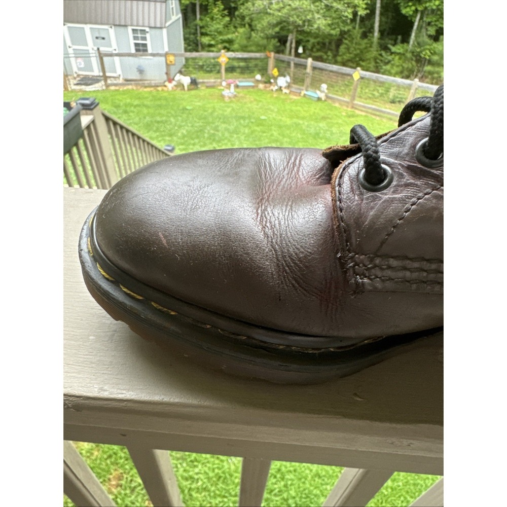 Dr. Martens Vintage Made in England Brown Leather Boots Men's US 9 UK 8 - Picture 13 of 15